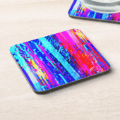 Dessous-de-verre Motif de gravure de couleur (Côté gauche)