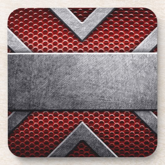 Dessous-de-verre Motif de la plaque de métal (Devant)