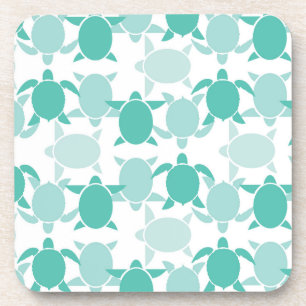 Dessous-de-verre Motif de la tortue Turquoise