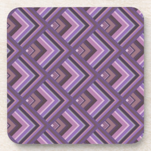 Dessous-de-verre Motif de l'échelle des bandes de mauve