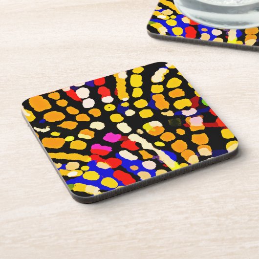 Dessous-de-verre Motif de lecture couleur expressif (Côté gauche)