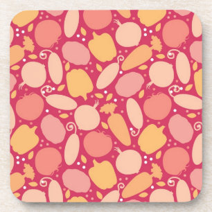 Dessous-de-verre motif de légumes colorés