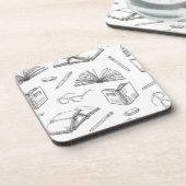 Dessous-de-verre Motif de livre (Côté gauche)
