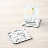 Dessous-de-verre Motif de livre (Côté Droit)