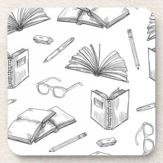 Dessous-de-verre Motif de livre (Devant)