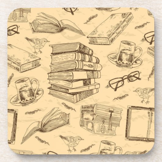 Dessous-de-verre Motif de livre (Devant)