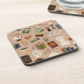 Dessous-de-verre Motif de livre (Côté gauche)