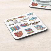 Dessous-de-verre Motif de livre (Côté gauche)