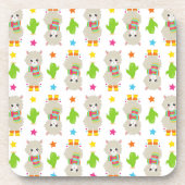 Dessous-de-verre Motif De Llamas, Cute Llamas, Alpacas, Cactus (Devant)