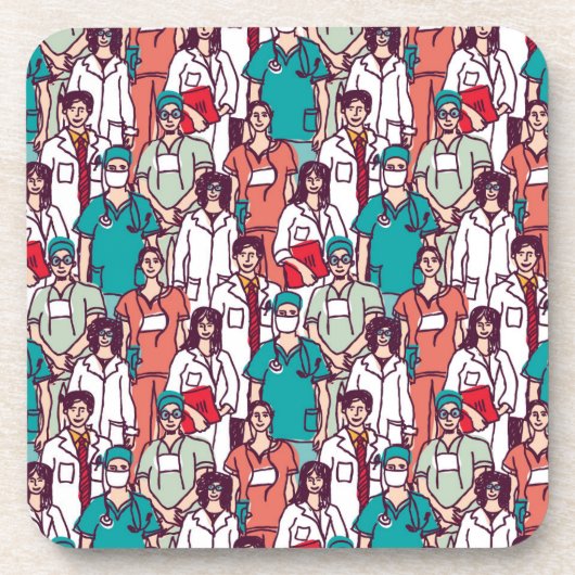 Dessous-de-verre Motif de médecin et de chirurgien (Devant)