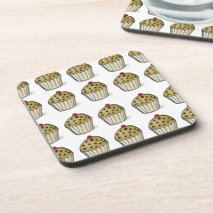Dessous-de-verre Motif de mini-muffins mignons