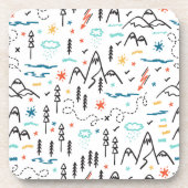 Dessous-de-verre Motif de montagne (Devant)