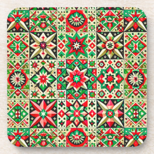 Dessous-de-verre Motif de mosaïque coloré