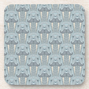 Dessous-de-verre Motif de moustache de morse