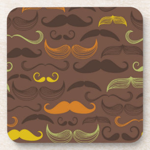 Dessous-de-verre Motif de moustache, rétro style 5