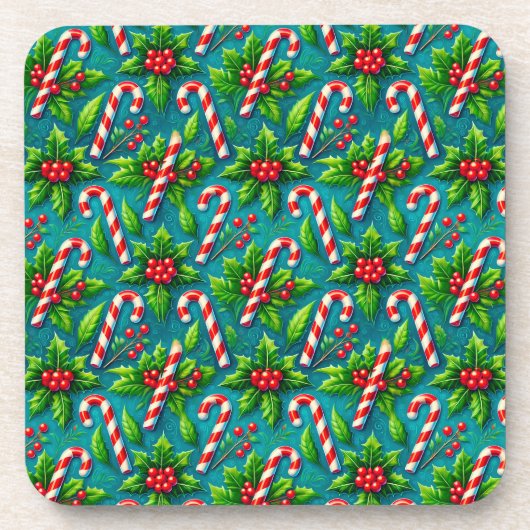 Dessous-de-verre Motif de Noël coloré (Devant)