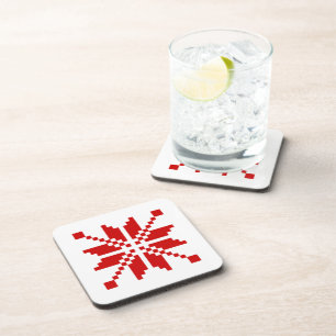 Dessous-de-verre Motif de Noël des flocs de neige de Noël