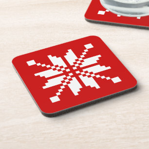 Dessous-de-verre Motif de Noël des flocs de neige de Noël