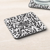 Dessous-de-verre Motif de nom de graffiti personnalisé — Urbain sur (Côté gauche)