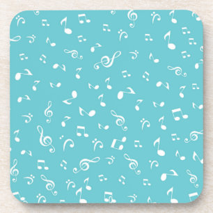 Dessous-de-verre Motif de notes musicales