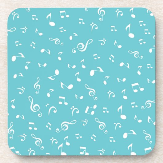Dessous-de-verre Motif de notes musicales (Devant)