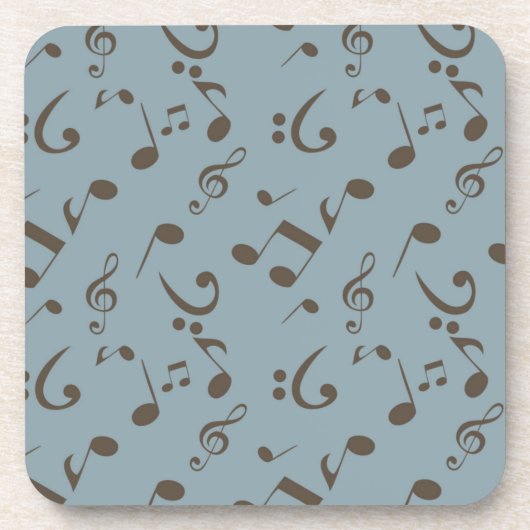 Dessous-de-verre Motif de notes musicales (Devant)