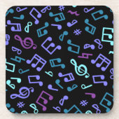 Dessous-de-verre Motif de notes musicales (Devant)