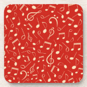 Dessous-de-verre Motif de notes musicales (Devant)