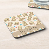 Dessous-de-verre Motif De Parfums, Mignons Parfums, Coeurs, Votre N (Côté gauche)