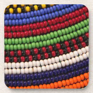 Dessous-de-verre Motif de perles tribales Massai