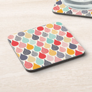 Dessous-de-verre Motif de point d'art pop Raindrop