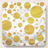 Dessous-de-verre Motif de point de polka ananas (Devant)