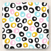 Dessous-de-verre Motif de points abstraits tendance (Devant)