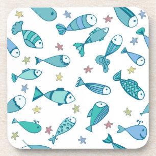 Dessous-de-verre Motif De Poisson Et D'Amidon