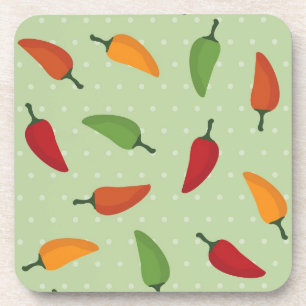 Dessous-de-verre Motif de poivre de piments