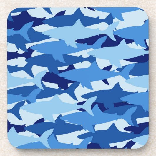 Dessous-de-verre Motif de requin bleu (Devant)