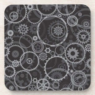 Dessous-de-verre Motif de roues dentées