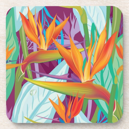 Dessous-de-verre Motif de Strelitzia (Devant)