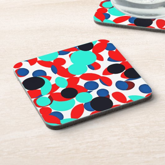 Dessous-de-verre Motif de style de lecture couleur dynamique (Côté gauche)