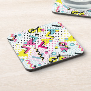 Dessous-de-verre Motif de style postmoderne Memphis
