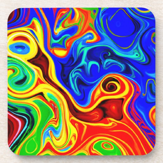 Dessous-de-verre Motif de style vif (Devant)