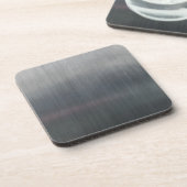 Dessous-de-verre Motif de texture métallique gris argenté (Côté gauche)