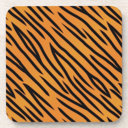 Dessous-de-verre Motif de Tiger Stripe (Devant)
