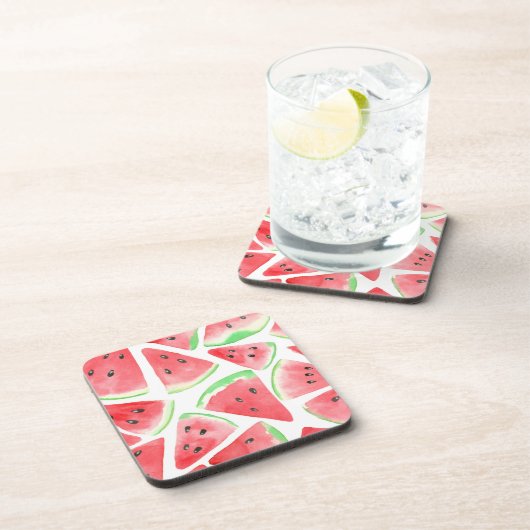 Dessous-de-verre Motif de tranches de pastèque (Côté Droit)