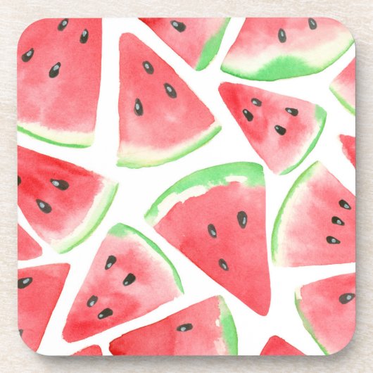 Dessous-de-verre Motif de tranches de pastèque (Devant)