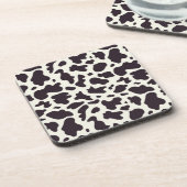 Dessous-de-verre Motif de vache noir et blanc Imprimer (Côté gauche)