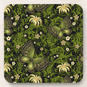Dessous-de-verre Motif de Vert-or de ressort