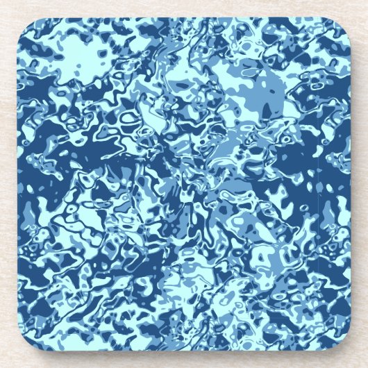 Dessous-de-verre Motif d'eau no 1 Black BG (Devant)