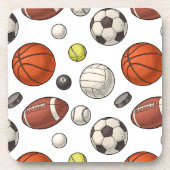 Dessous-de-verre Motif d'équipements sportifs (Devant)