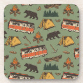 Dessous-de-verre Motif des aventures du camp d'entraînement (Devant)